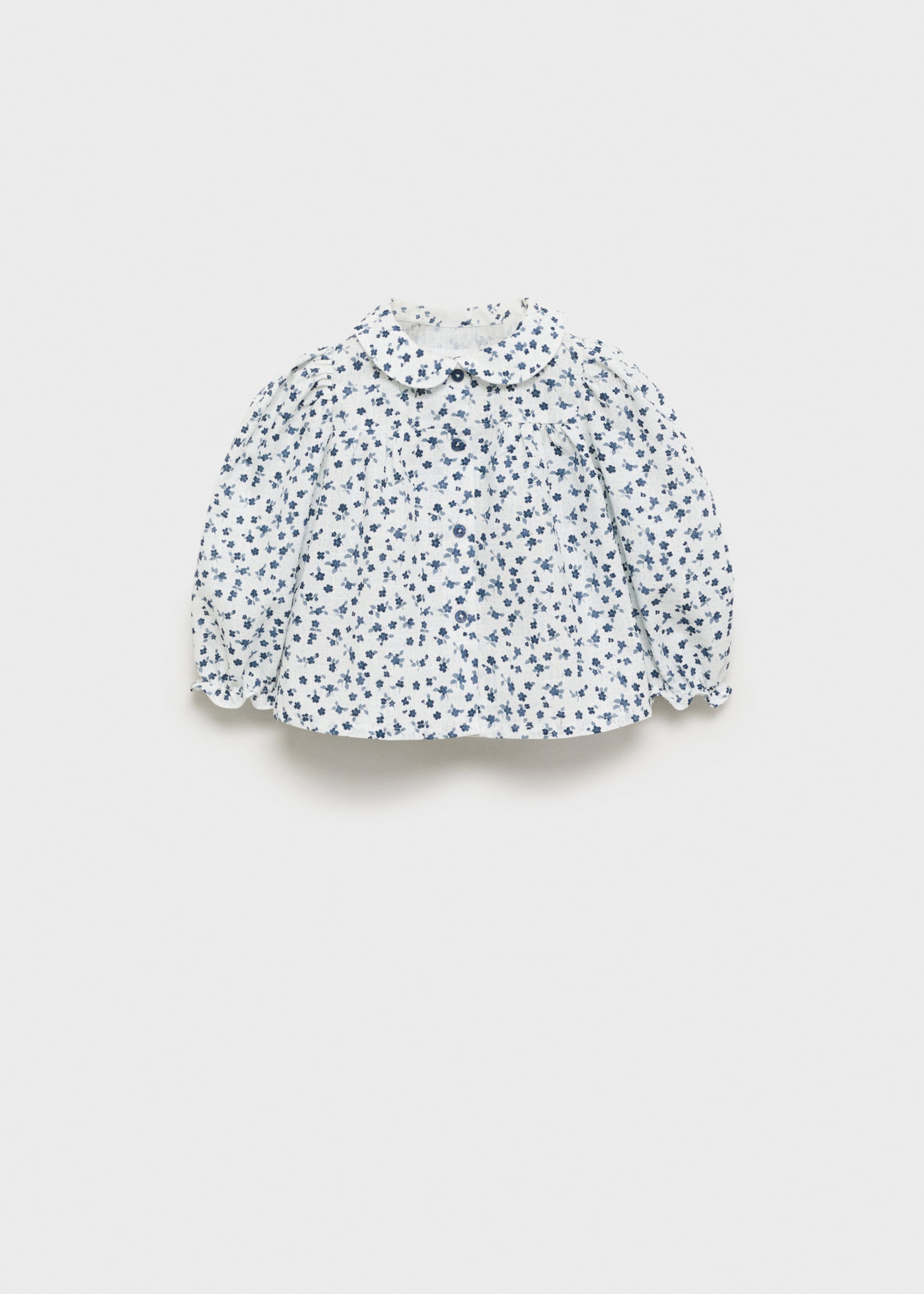Floral-print cotton blouse - Article without model